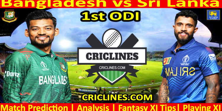 Today Match Prediction-BAN vs SL-Dream11-1st ODI-2024-Who Will Win