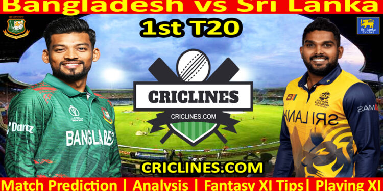 Today Match Prediction-BAN vs SL-Dream11-1st T20-2024-Who Will Win