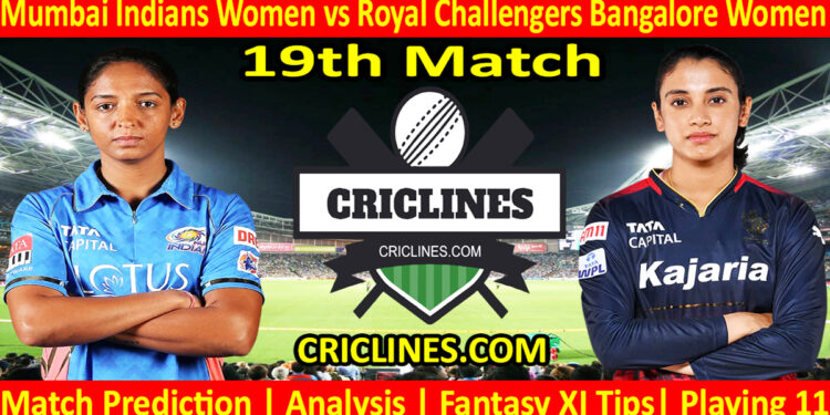 Today Match Prediction-MIW vs RCBW-WPL T20 2024-19th Match-Dream11-Who Will Win