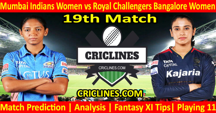 Today Match Prediction-MIW vs RCBW-WPL T20 2024-19th Match-Dream11-Who Will Win