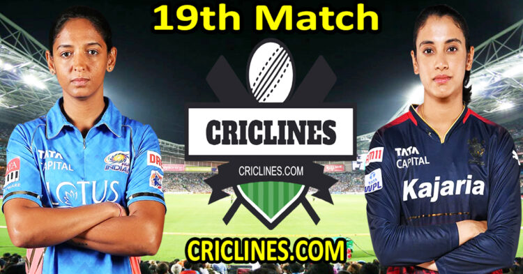 Today Match Prediction-Mumbai Indians Women vs Royal Challengers Bangalore Women-WPL T20 2024-19th Match-Dream11-Who Will Win