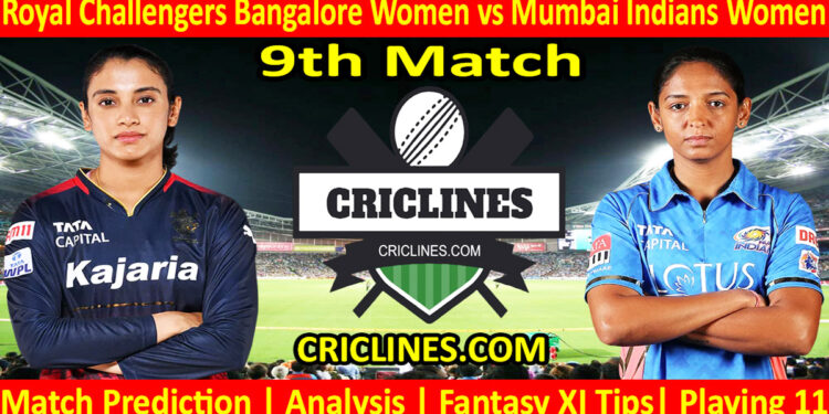 Today Match Prediction-RCBW vs MIW-WPL T20 2024-9th Match-Dream11-Who Will Win