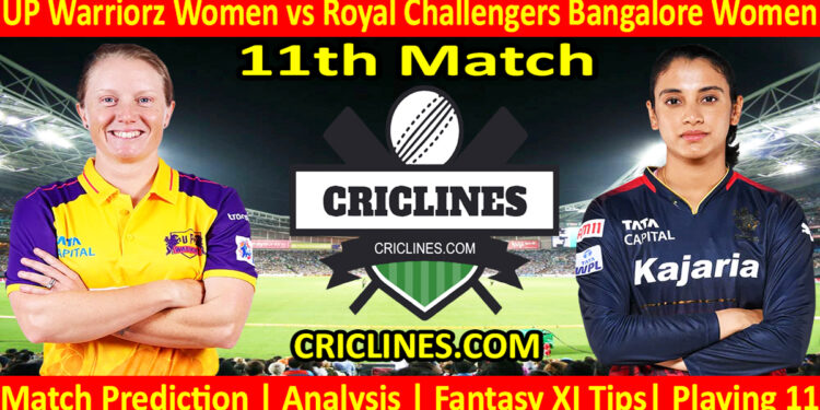 Today Match Prediction-UPW vs RCBW-WPL T20 2024-11th Match-Dream11-Who Will Win