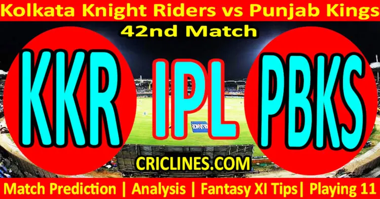Today Match Prediction-KKR vs PBKS-IPL Match Today 2024-42nd Match-Venue Details-Dream11-Toss Update-Who Will Win