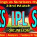 Today Match Prediction-PBKS vs SRH-IPL Match Today 2024-23rd Match-Venue Details-Dream11-Toss Update-Who Will Win