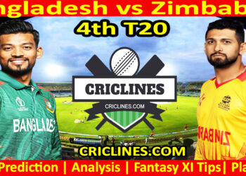 Today Match Prediction-BAN vs ZIM-Dream11-4th T20-2024-Who Will Win