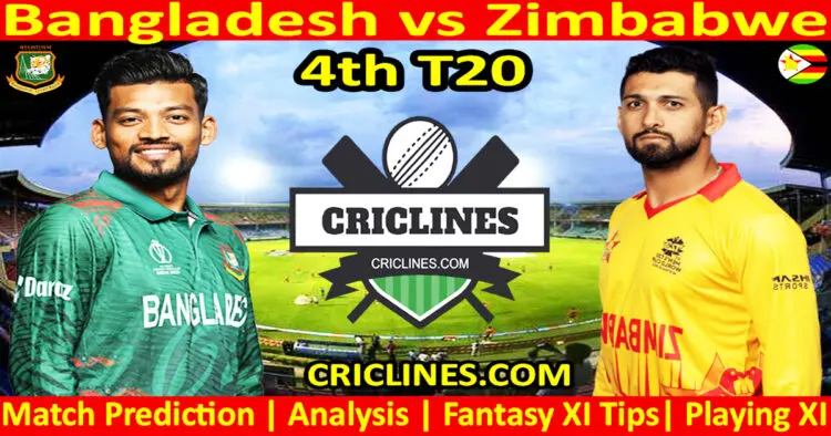 Today Match Prediction-BAN vs ZIM-Dream11-4th T20-2024-Who Will Win