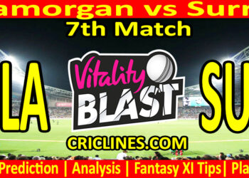 Today Match Prediction-GLA vs SUR-Vitality T20 Blast 2024-Dream11-7th Match-Venue Details-Toss Update-Who Will Win