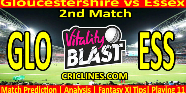 Today Match Prediction-GLO vs ESS-Vitality T20 Blast 2024-Dream11-2nd Match-Venue Details-Toss Update-Who Will Win