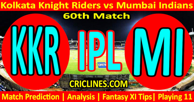 Today Match Prediction-KKR vs MI-IPL Match Today 2024-60th Match-Venue Details-Dream11-Toss Update-Who Will Win