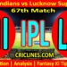 Today Match Prediction-MI vs LSG-IPL Match Today 2024-67th Match-Venue Details-Dream11-Toss Update-Who Will Win