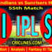 Today Match Prediction-MI vs SRH-IPL Match Today 2024-55th Match-Venue Details-Dream11-Toss Update-Who Will Win