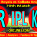 Today Match Prediction-RR vs KKR-IPL Match Today 2024-70th Match-Venue Details-Dream11-Toss Update-Who Will Win