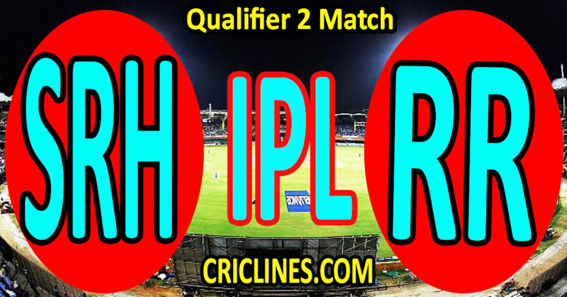 Today Match PredictionSRH vs RRIPL Match Today 2024Qualifier 2 Match