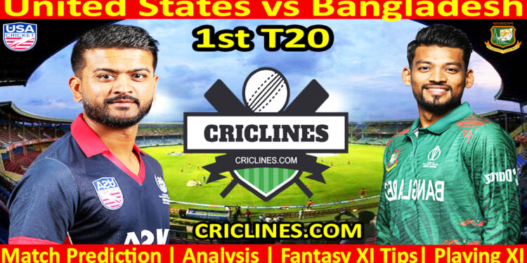 Today Match Prediction-USA vs BAN-Dream11-1st T20-2024-Who Will Win