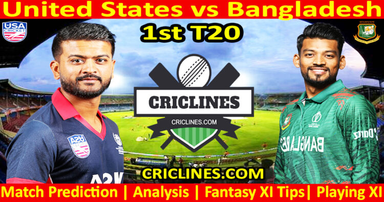 Today Match Prediction-USA vs BAN-Dream11-1st T20-2024-Who Will Win