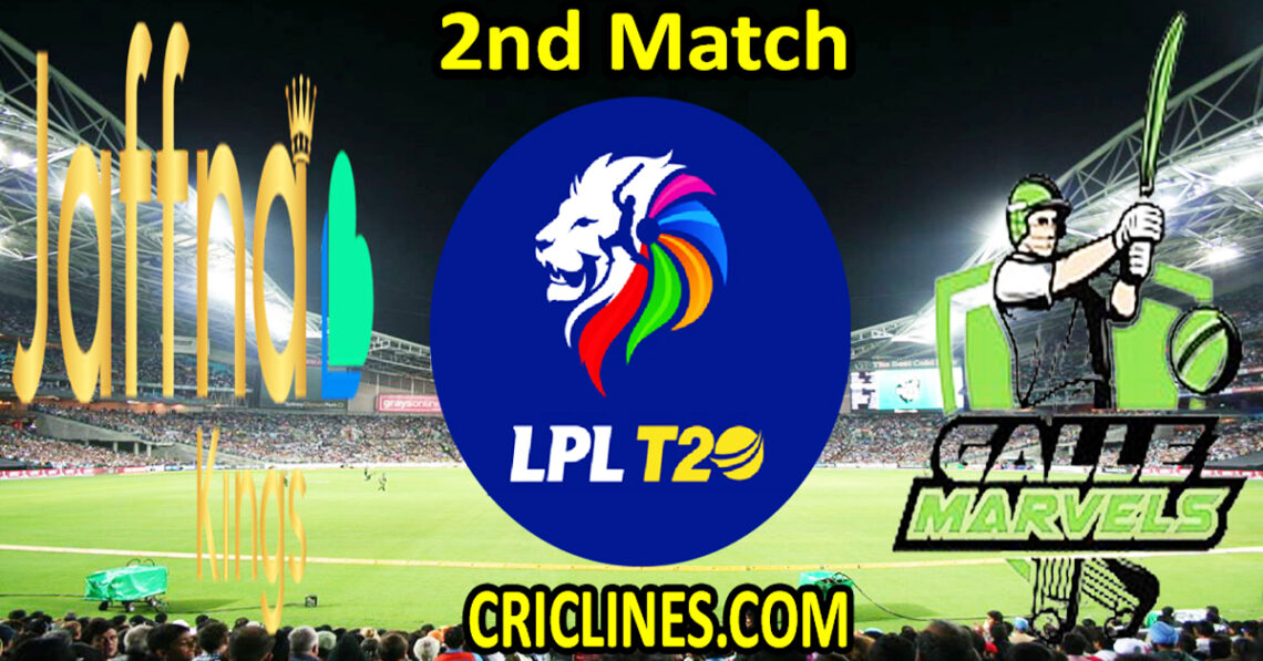 Today Match PredictionJaffna Kings vs Galle MarvelsDream11LPL T20