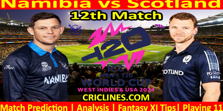 Today Match Prediction-NBA vs SCO-Dream11-ICC T20 World Cup 2024-12th Match-Who Will Win