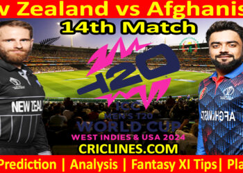 Today Match Prediction-NZ vs AFG-Dream11-ICC T20 World Cup 2024-14th Match-Who Will Win