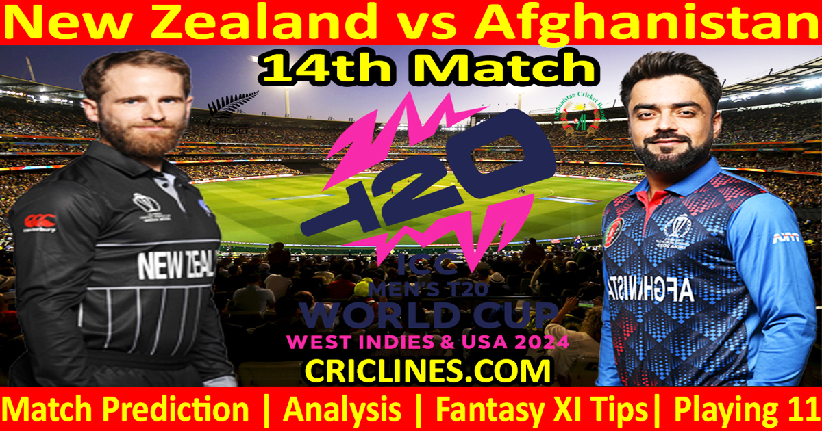 Today Match PredictionNZ vs AFGDream11ICC T20 World Cup 202414th