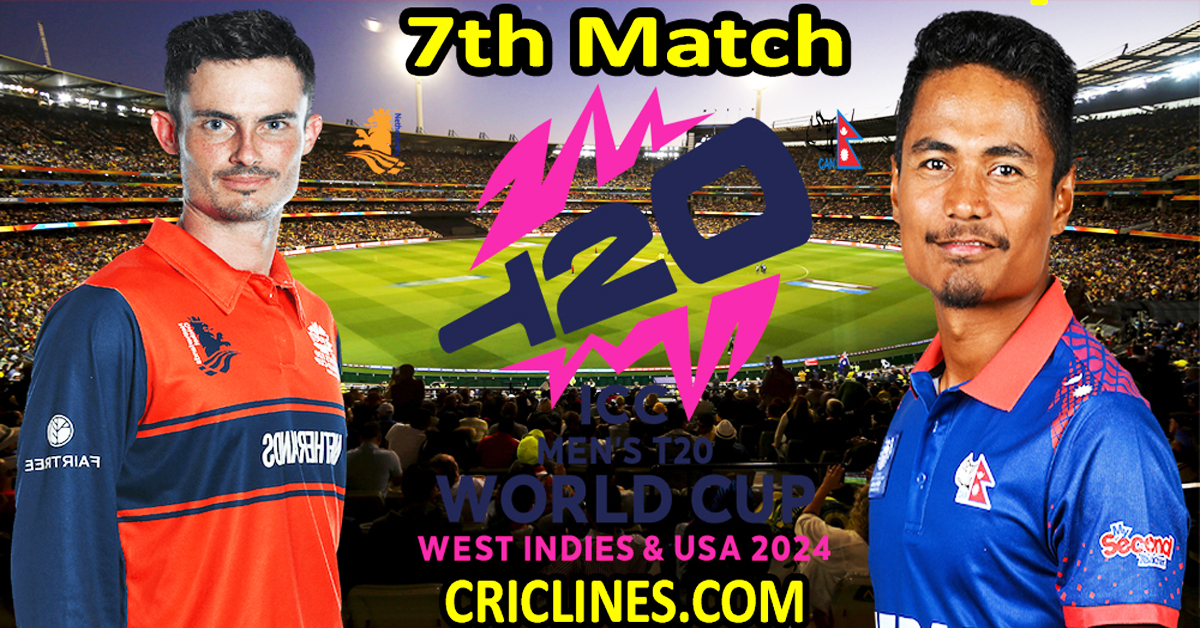 Today Match Prediction-Netherlands vs Nepal-Dream11-ICC T20 World Cup 2024-7th Match-Who Will Win