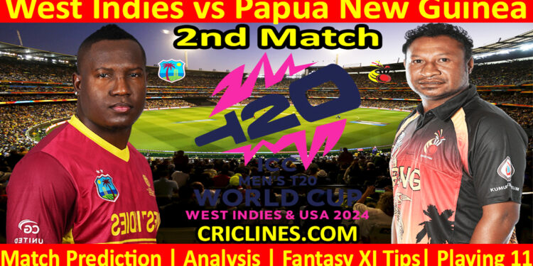 Today Match Prediction-WI vs PNG-Dream11-ICC T20 World Cup 2024-2nd Match-Who Will Win