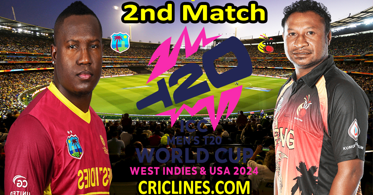 Today Match Prediction-West Indies vs Papua New Guinea-Dream11-ICC T20 World Cup 2024-2nd Match-Who Will Win