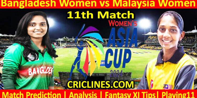 Today Match Prediction-BANW vs MALW-Womens Asia Cup-2024-11th Match-Who Will Win