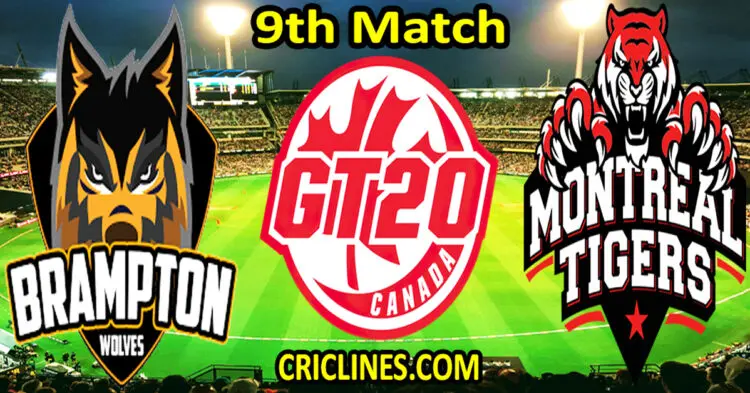 Today Match Prediction-Brampton Wolves vs Montreal Tigers-Dream11-GT20-2024-9th Match-Who Will Win