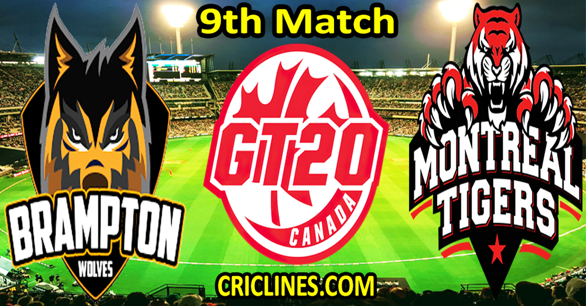 Today Match Prediction-Brampton Wolves vs Montreal Tigers-Dream11-GT20-2024-9th Match-Who Will Win