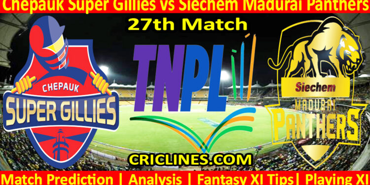 Today Match Prediction-CSG vs SMP-TNPL T20 2024-27th Match-Who Will Win