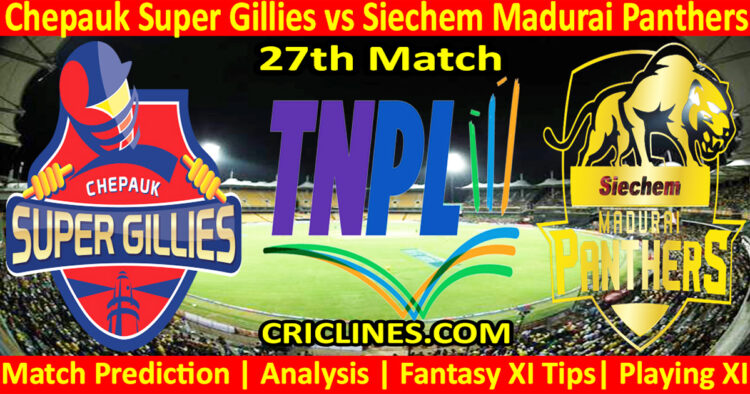 Today Match Prediction-CSG vs SMP-TNPL T20 2024-27th Match-Who Will Win