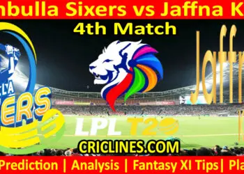 Today Match Prediction-DBS vs JKS-Dream11-LPL T20 2024-4th Match-Who Will Win