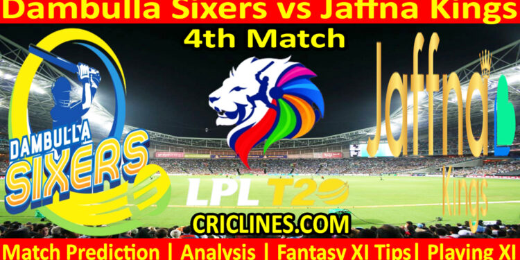 Today Match Prediction-DBS vs JKS-Dream11-LPL T20 2024-4th Match-Who Will Win