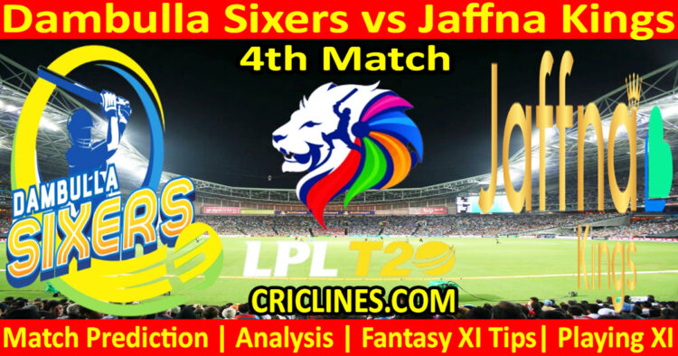 Today Match Prediction-DBS vs JKS-Dream11-LPL T20 2024-4th Match-Who Will Win