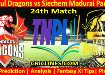 Today Match Prediction-DID vs SMP-TNPL T20 2024-24th Match-Who Will Win