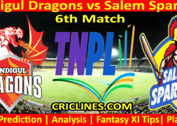 Today Match Prediction-DID vs SS-TNPL T20 2024-6th Match-Who Will Win