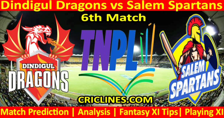 Today Match Prediction-DID vs SS-TNPL T20 2024-6th Match-Who Will Win