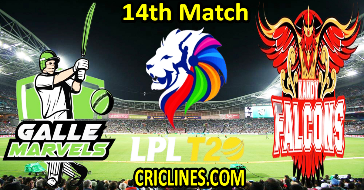 Today Match Prediction-Galle Marvels vs Kandy Falcons-Dream11-LPL T20 2024-14th Match-Who Will Win