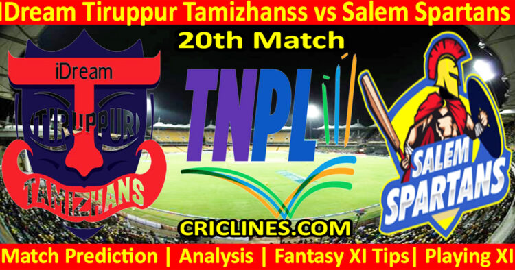 Today Match Prediction-IDT vs SS-TNPL T20 2024-20th Match-Who Will Win