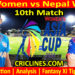 Today Match Prediction-INDW vs NEPW-Womens Asia Cup-2024-10th Match-Who Will Win