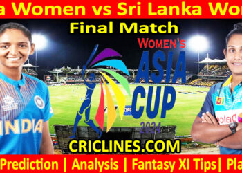 Today Match Prediction-INDW vs SLW-Womens Asia Cup-2024-Final Match-Who Will Win