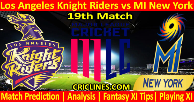 Today Match Prediction-LAKR vs MINY-MLC T20 2024-19th Match-Who Will Win