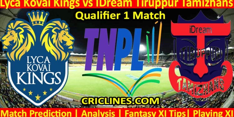 Today Match Prediction-LKK vs IDT-TNPL T20 2024-Qualifier 1 Match-Who Will Win