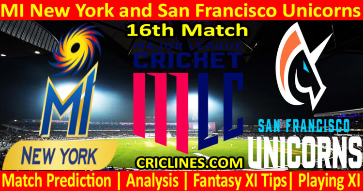 Today Match Prediction-MINY vs SFU-MLC T20 2024-16th Match-Who Will Win