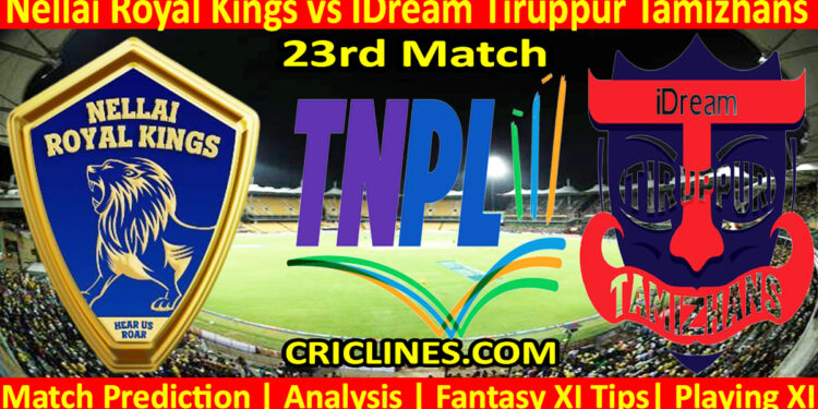 Today Match Prediction-NRK vs IDT-TNPL T20 2024-23rd Match-Who Will Win