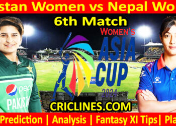 Today Match Prediction-PAKW vs NEPW-Womens Asia Cup-2024-6th Match-Who Will Win