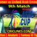 Today Match Prediction-PAKW vs UAEW-Womens Asia Cup-2024-9th Match-Who Will Win