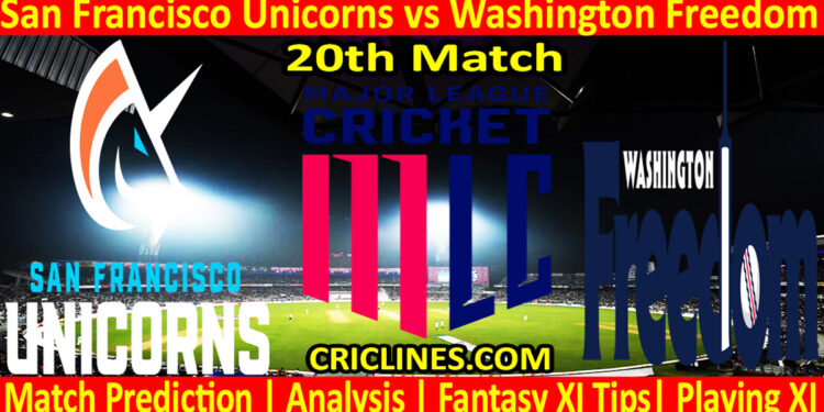 Today Match Prediction-SFU vs WAF-MLC T20 2024-20th Match-Who Will Win