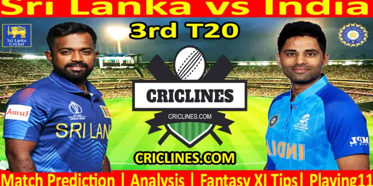 Today Match Prediction-SL vs IND-Dream11-3rd T20 Match-2024-Who Will Win